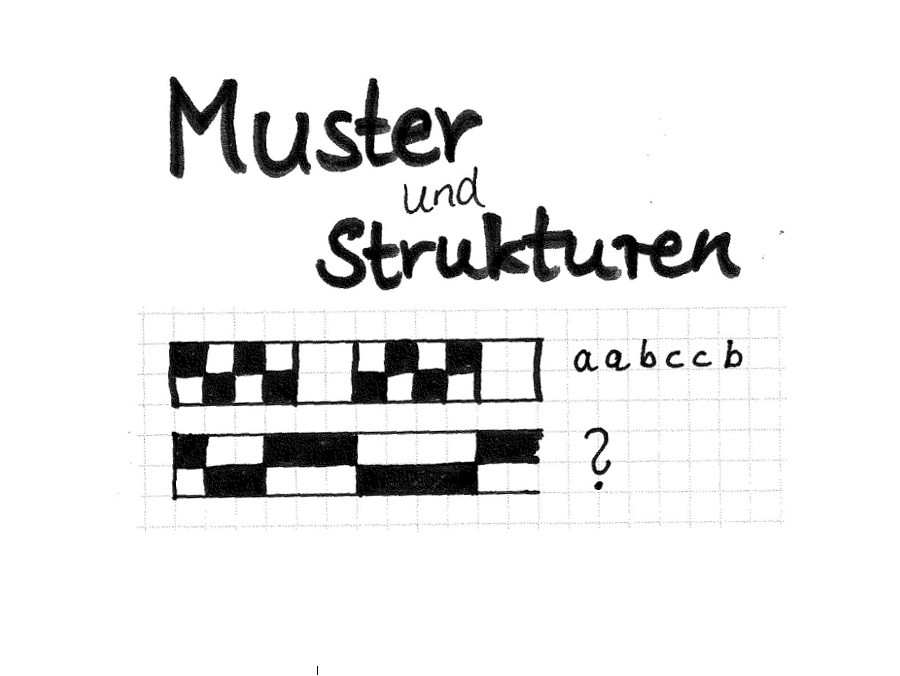 Schriftzug Muster und Strukturen